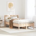 vidaXL Cadre de lit sans matelas 120x200 cm bois de pin massif