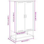 vidaXL Buffet haut vert olive 68 5x38 5x123 5 cm acier