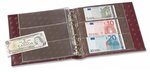 Classeur numismatique leuchtturm numis bordeaux pour billets de banque (330619)