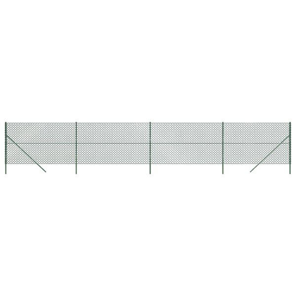 vidaXL Clôture en mailles de chaîne vert 2 2x10 m
