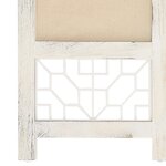 vidaXL Cloison de séparation 4 panneaux Crème 140x165 cm Tissu