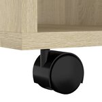 vidaXL Armoire à roulettes Chêne Sonoma 60x53x72 cm Bois d'ingénierie