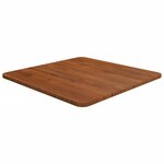 vidaXL Dessus de table carré Marron foncé50x50x1 5cm Bois chêne traité