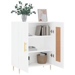 vidaXL Buffet blanc 69 5x34x90 cm bois d'ingénierie