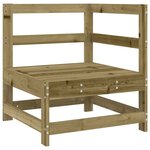vidaXL Salon de jardin 9 Pièces bois de pin imprégné