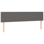vidaXL Sommier à lattes de lit avec matelas Gris 160x200 cm Similicuir