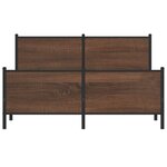 vidaXL Cadre de lit métal avec tête de lit et pied de lit 140x190 cm