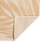 vidaXL Tapis à tissage plat d'extérieur 140x200 cm Motif de feuille