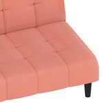 vidaXL Canapé-lit à 2 places rose velours
