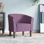 vidaXL Fauteuil cabriolet violet tissu