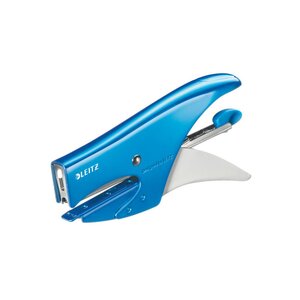 Pince agrafeuse métallisée  WOW 5531 - Bleu azur - 15 feuilles
