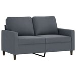 vidaXL Ensemble de canapés 3 Pièces avec coussins gris foncé velours