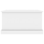 vidaXL Boîte de rangement blanc brillant 70x40x38 cm bois d'ingénierie