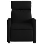 vidaXL Fauteuil de massage inclinable Noir Tissu