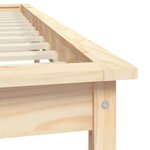 vidaXL Cadre de lit 120x200 cm Bois de pin massif
