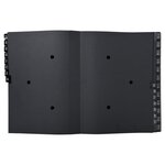 Trieur Rigide Economique Ordonator 32 Compartiments Alphanumériques - 24x34cm - Noir - X 4 - Exacompta