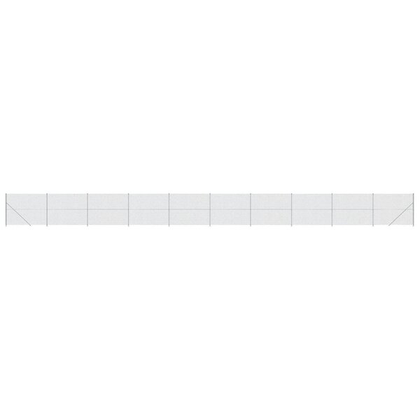 vidaXL Clôture en mailles de chaîne avec bride argenté 2 2x25 m