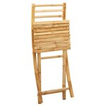 vidaXL Chaises pliables de jardin lot de 6 43x54x88 cm bambou