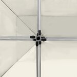vidaXL Tente de réception pliable Aluminium 4 5x3 m Crème