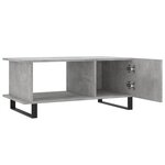 vidaXL Table basse gris béton 90x50x40 cm bois d'ingénierie