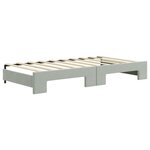 vidaXL Lit de jour avec lit gigogne gris clair 90x190 cm velours
