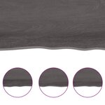 vidaXL Dessus de table bois massif traité bordure assortie