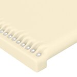 vidaXL Tête de lit à LED Crème 83x16x118/128 cm Similicuir