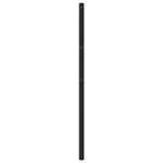 vidaXL Tête de lit métal noir 120 cm