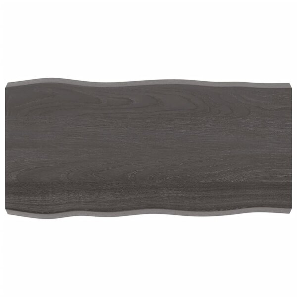 vidaXL Dessus de table bois massif traité bordure assortie