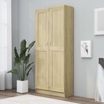 vidaXL Bibliothèque Chêne sonoma 82 5x30 5x185 5 cm Bois d'ingénierie
