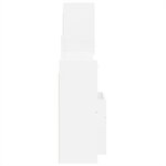 vidaXL Ensemble de meubles de salle de bain 4 Pièces blanc brillant