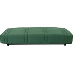 Clic clac 3 places - Tissu coton vert foret - Couchage 125 x 190 cm - 193 x 92 x 93 cm