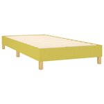 vidaXL Sommier à lattes de lit Vert 100x200 cm Tissu