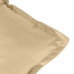 vidaXL Coussin de banc de jardin beige mélangé 100x50x7 cm tissu