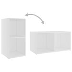 vidaXL Ensemble de meubles TV 3 Pièces Blanc Aggloméré