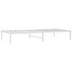 vidaXL Cadre de lit métal blanc 100x200 cm