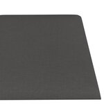 vidaXL Panneaux muraux 12 Pièces Gris foncé 60x15 cm Tissu 1 08 m²