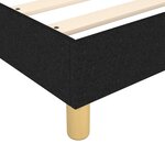 vidaXL Cadre de lit Noir 90x190 cm Tissu