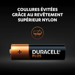 Pile alcaline aa lr06 duracell plus - blister de 4