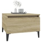 vidaXL Tables d'appoint 2 Pièces Chêne sonoma 50x46x35 cm Bois ingénierie