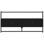 vidaXL Meuble TV mural noir 100 5x30x51 cm bois d'ingénierie