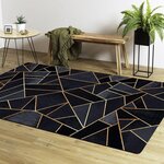 Tapis d'intérieur Grafic 50 x 80 cm - Noir