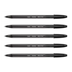 Stylo Bille Cristal Exact Pointe Ultra Fine Noir x 5 BIC