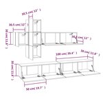 vidaXL Ensemble de meubles TV 7 Pièces Sonoma gris Bois d'ingénierie