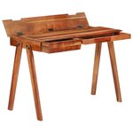 vidaXL Bureau avec tiroir 110x50x77 cm bois d'acacia massif