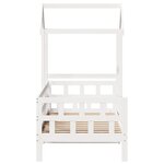 vidaXL Lit de jour avec toit blanc 80x200 cm bois de pin massif