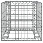 vidaXL Panier de gabions argenté 70x70x65 cm fer galvanisé