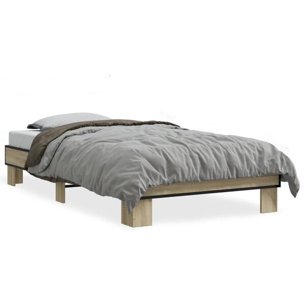 vidaXL Cadre de lit sans matelas chêne sonoma 90x200 cm