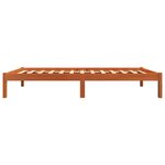 vidaXL Cadre de lit cire marron 75x190 cm bois de pin massif