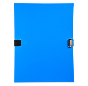 Chemise EXT. PLASTIQUE AVEC RABAT BLEU CL x 10 EXACOMPTA